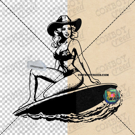 Cowgirl Surfing 2