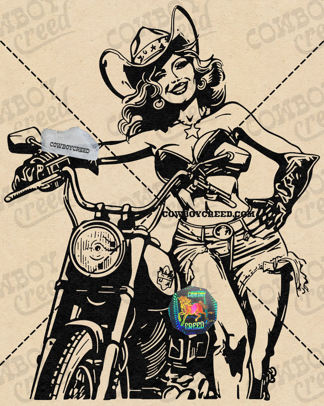 Cowgirl Biker