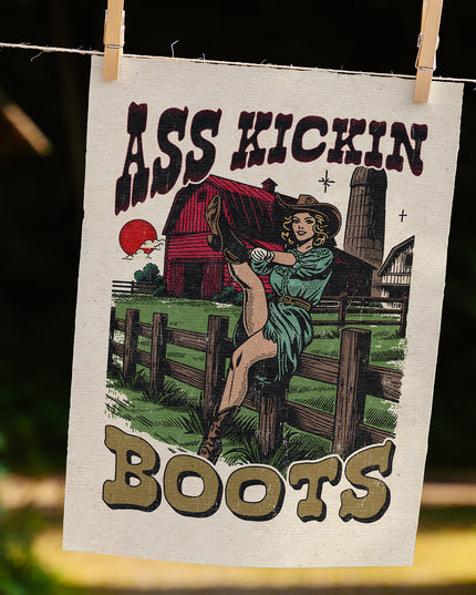 Ass Kickin Boots (Fine Art Print)