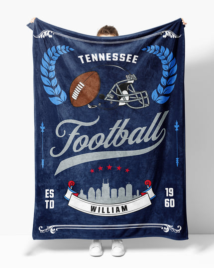 Tennessee Football Blanket (Personalized)
