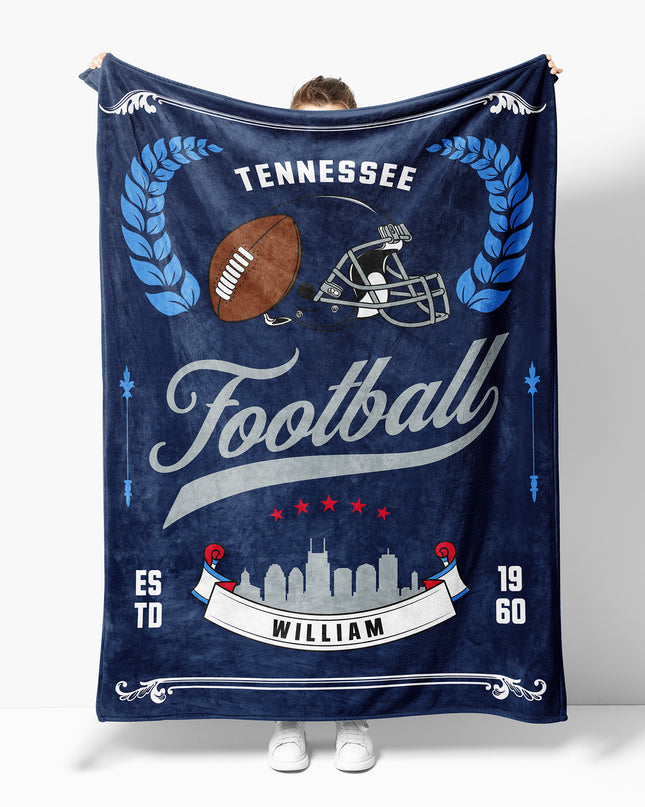 Tennessee Football Blanket (Personalized)
