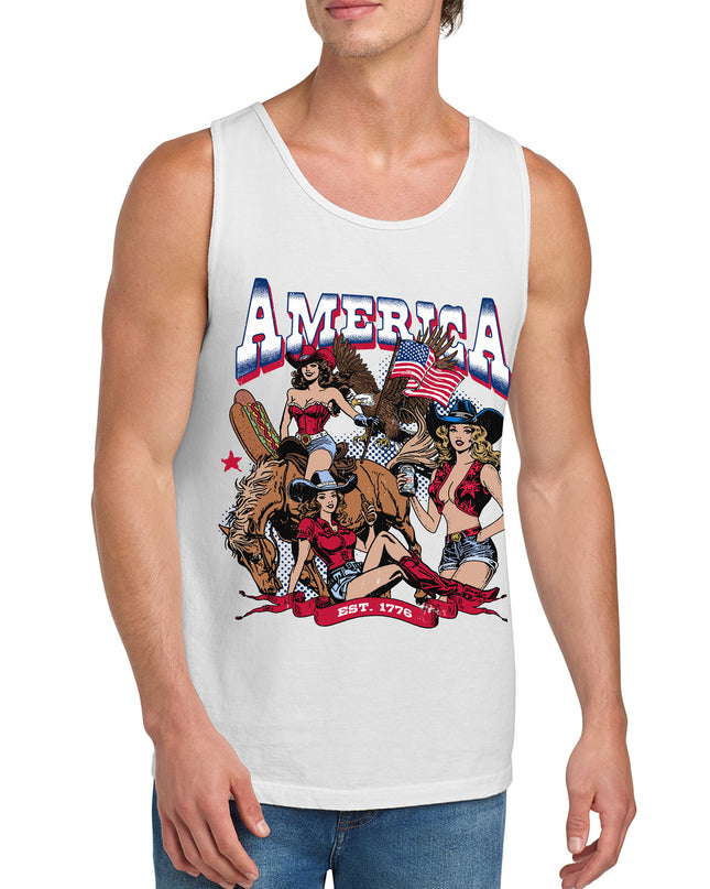 America Cowgirl Tank Top