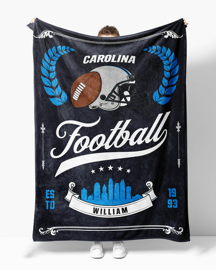 Carolina Football Blanket (Personalized)