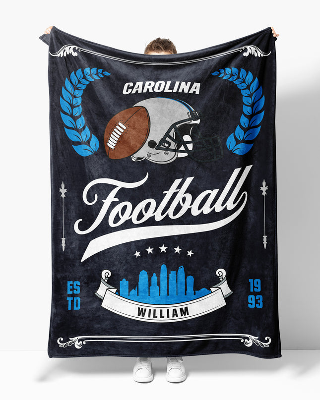 Carolina Football Blanket (Personalized)