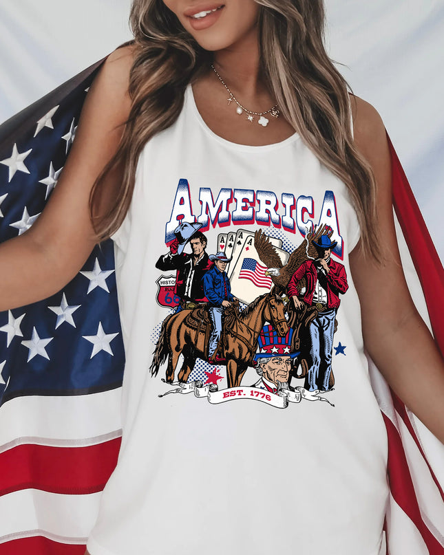 America Cowboy Tank Top