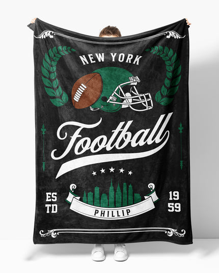 New York Football Blanket (Personalized)