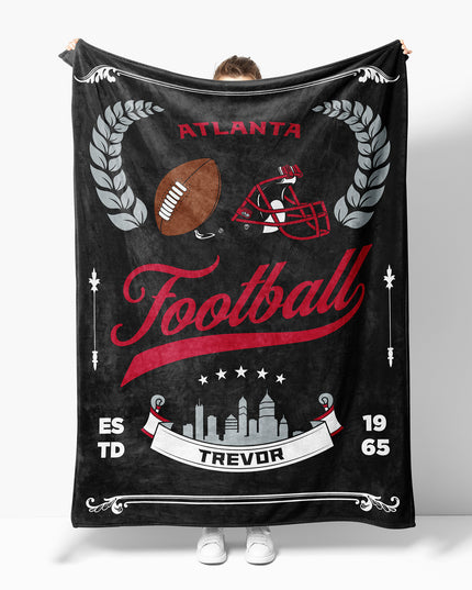 Atlanta Football Blanket (Personalized)