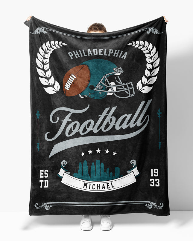 Philadelphia Football Blanket (Personalized)