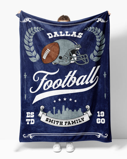Dallas Football Blanket (Personalized)