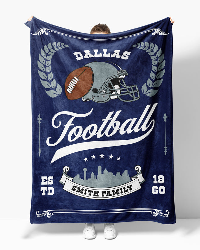 Dallas Football Blanket (Personalized)