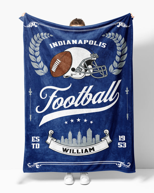 Indianapolis Football Blanket (Personalized)