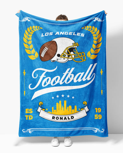 Los Angeles Football Blanket (Personalized)