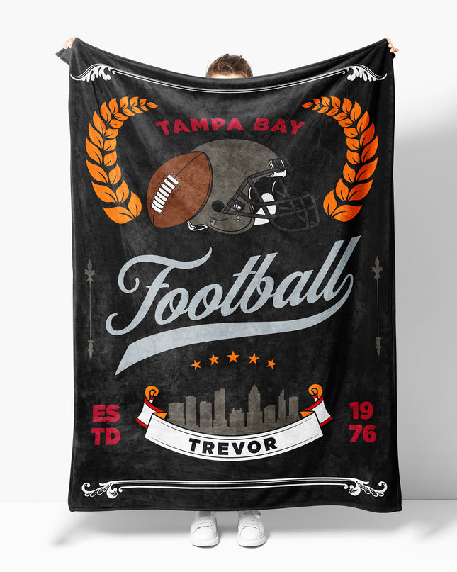 Tampa Bay Football Blanket (Personalized)