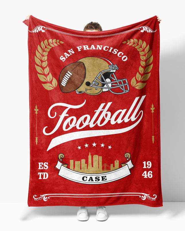 San Francisco Football Blanket (Personalized)