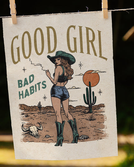 Good Girl Bad Habits (Fine Art Print)