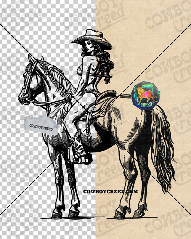 Cowgirl Bikini Horseback