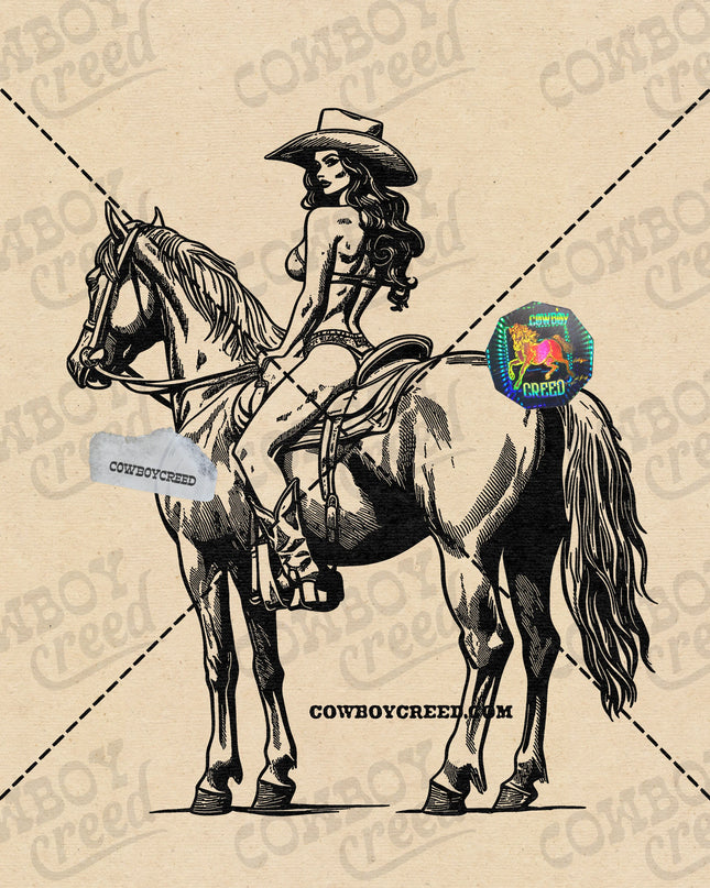 Cowgirl Bikini Horseback