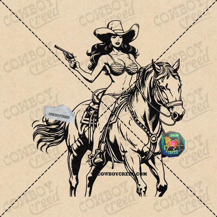 Cowgirl Bikini Riding