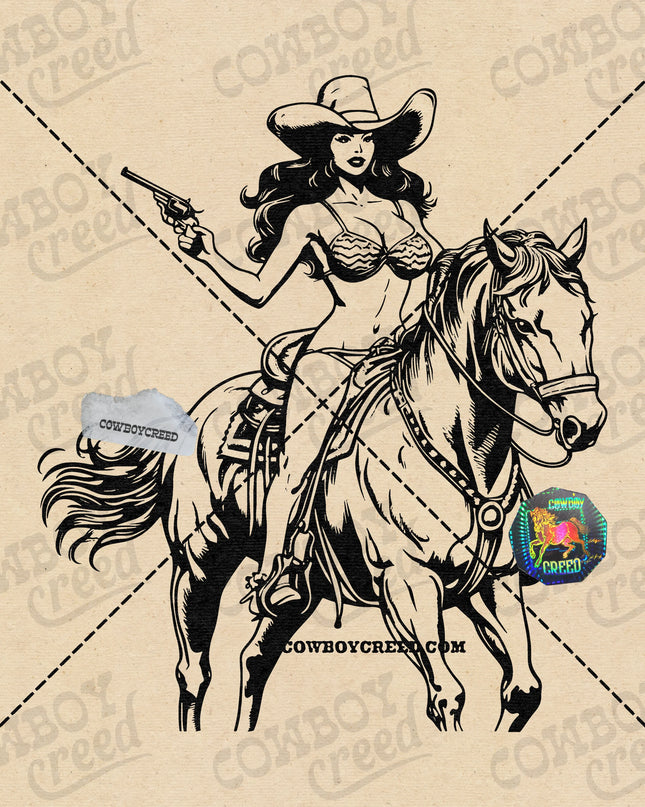 Cowgirl Bikini Riding