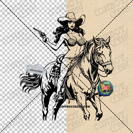 Cowgirl Bikini Riding