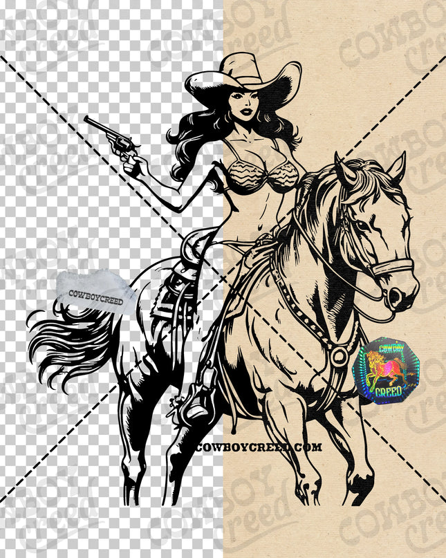 Cowgirl Bikini Riding