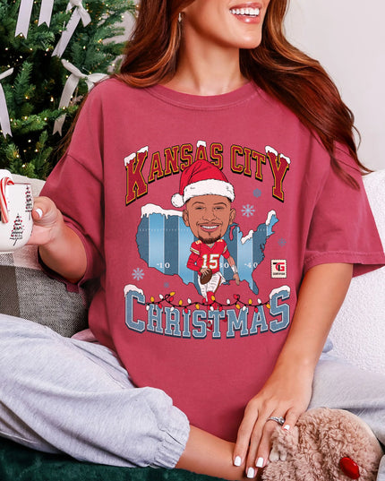 Kansas City Football Patty Christmas Tee
