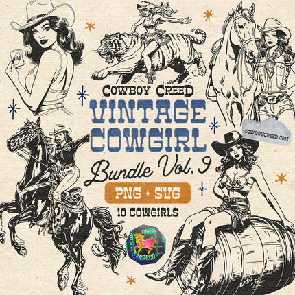 Vintage Cowgirl Bundle Vol. 9