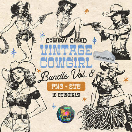 Vintage Cowgirl Bundle Vol. 8