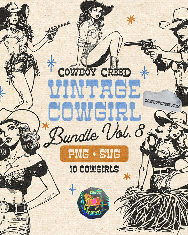 Vintage Cowgirl Bundle Vol. 8