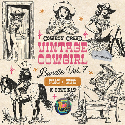 Vintage Cowgirl Bundle Vol. 7