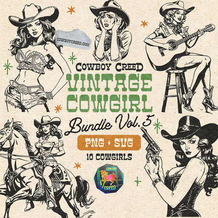 Vintage Cowgirl Bundle Vol. 5