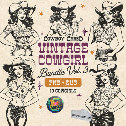 Vintage Cowgirl Bundle Vol. 3