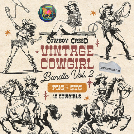 Vintage Cowgirl Bundle Vol. 2
