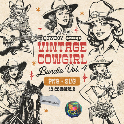Vintage Cowgirl Bundle Vol. 4