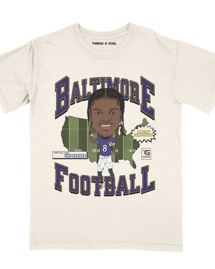 Baltimore Football "The Eraser" Tee