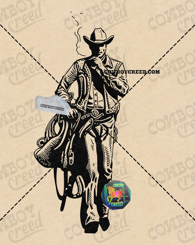Cowboy Smoking