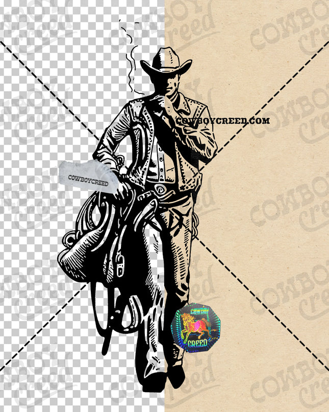 Cowboy Smoking