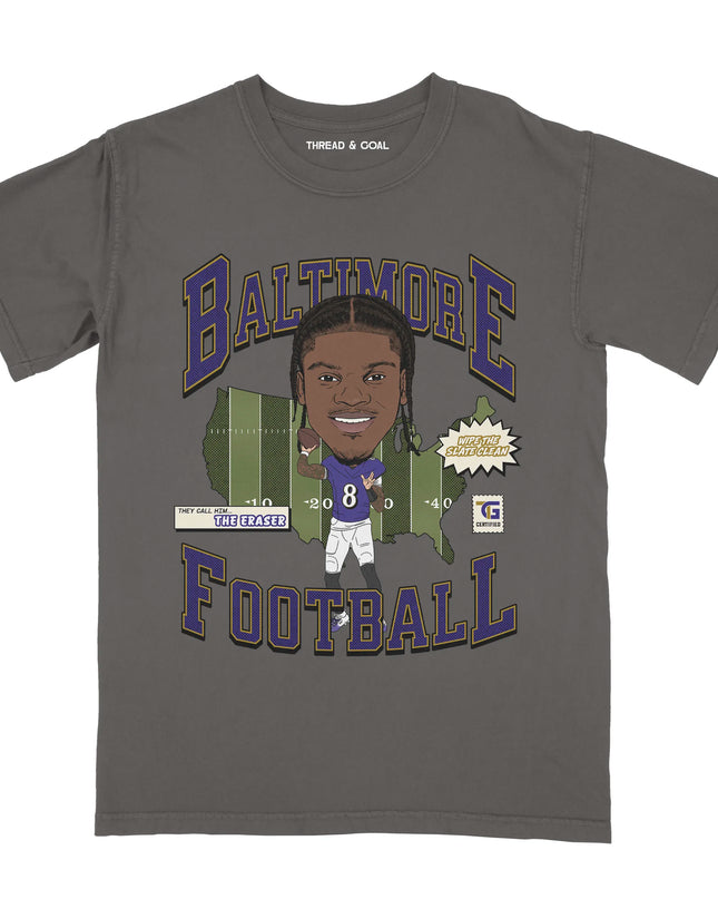 Baltimore Football "The Eraser" Tee