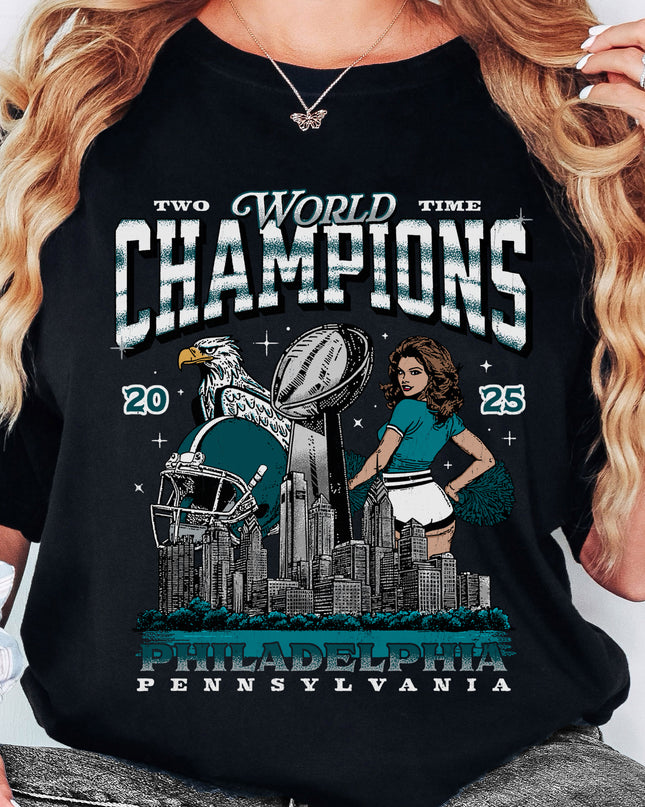 Philadelphia Football 2025 World Champions Tee