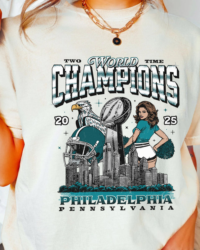 Philadelphia Football 2025 World Champions Tee