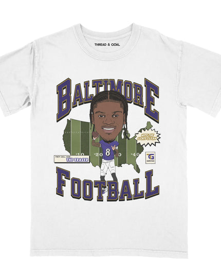 Baltimore Football "The Eraser" Tee
