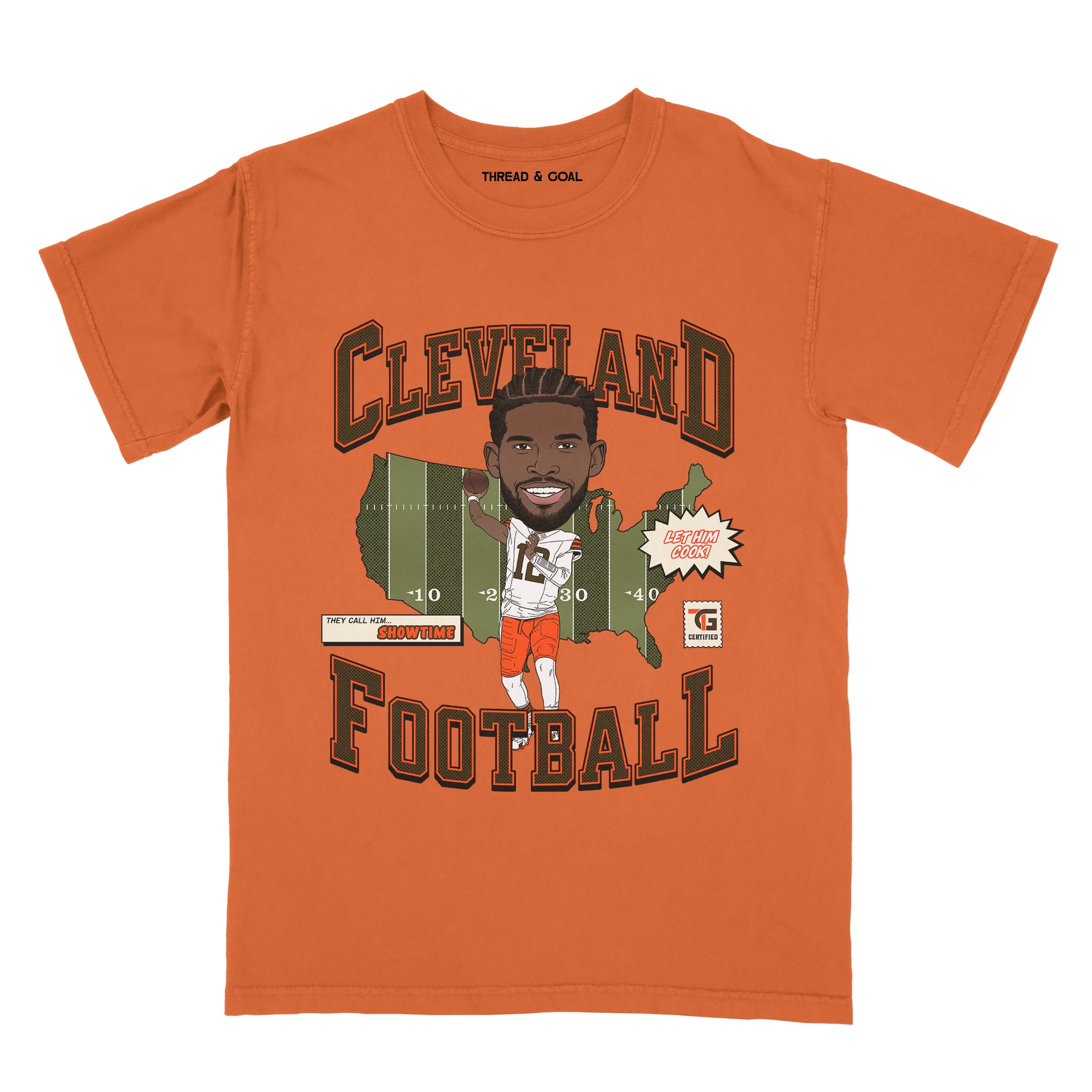 Cleveland Football Showtime Shedeur Tee – Thread & Goal Cleveland Football Showtime Shedeur Tee – Thread & Goal